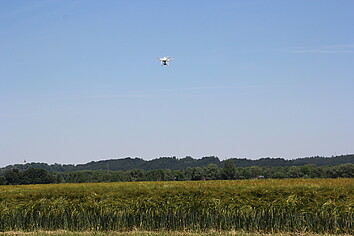 Ein Drohnenflug über das Gelände